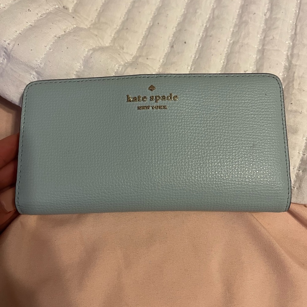 blue kate spade wallet